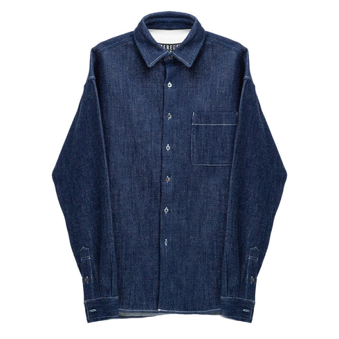 Merely Made Merely Premium Lazy Over Shirt Indigo 23FMLPR207SH Degli Uberti